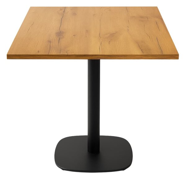 Stolik kawiarniany 68x68x1,8 dąb lancelot podstawa 0966-ARP