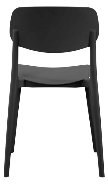 Krzesło kawiarniane restauracyjne Linea czarne