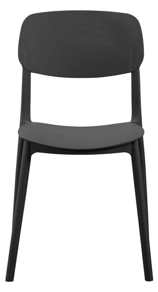 Krzesło kawiarniane restauracyjne Linea czarne