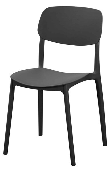 Krzesło kawiarniane restauracyjne Linea czarne