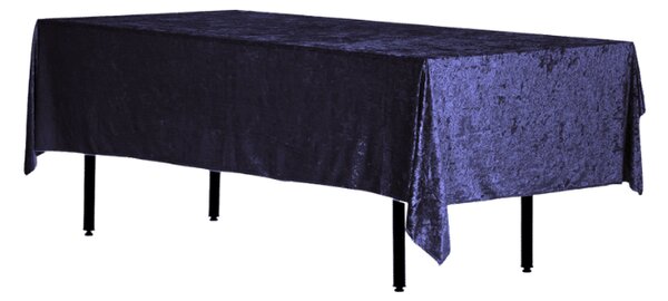 Obrus prostokątny aksamit granatowy 280x160cm welurowy