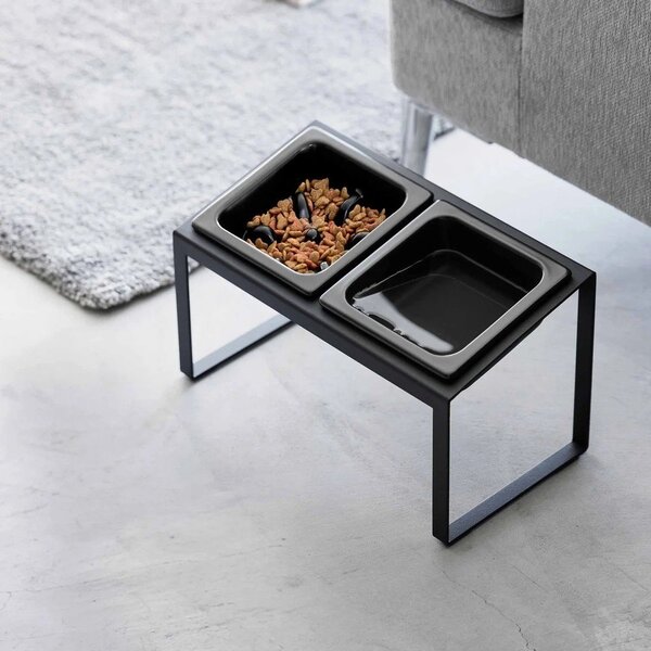 Zestaw misek ze stojakiem dla czworonoga ceramiczny Nooks – YAMAZAKI