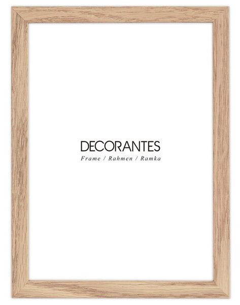 Ramka na zdjęcia 15x20 cm ramka drewniana dębowa ramka z litego drewna dębowego FRAMAI®