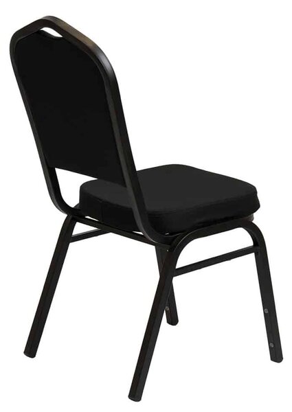 Krzesło bankietowe Luxus Dark 25x25x1.2 czarny gładki