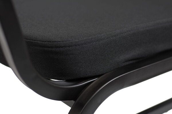 Krzesło bankietowe Luxus Dark 25x25x1.2 czarny gładki