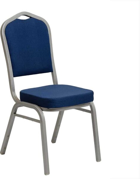 Krzesło bankietowe Luxus 25x25x1.2 niebieski gładki