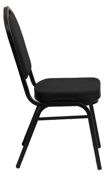 Krzesło bankietowe Luxus Dark 25x25x1.2 czarny gładki
