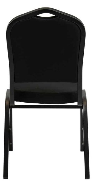 Krzesło bankietowe Luxus Dark 25x25x1.2 czarny gładki