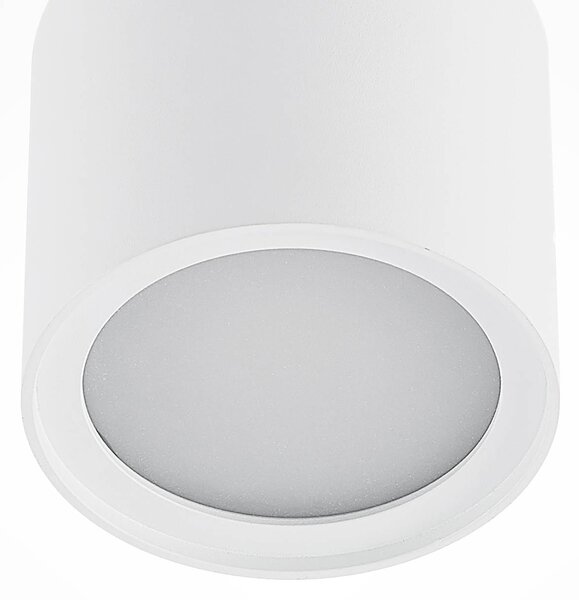 Arcchio lampa sufitowa Walisa, Ø 10 cm, biały, dyfuzor, GU10 Walisa Arcchio, możliwość ściemniania, biały / opal, salon / jadalnia, aluminium, nowoczesny