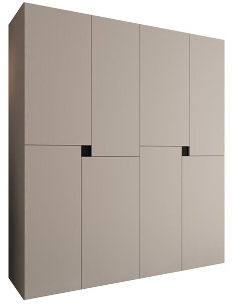Szafa uchylna otwierana Tempo 180 wys. 203 cm kaszmir + u. czarny