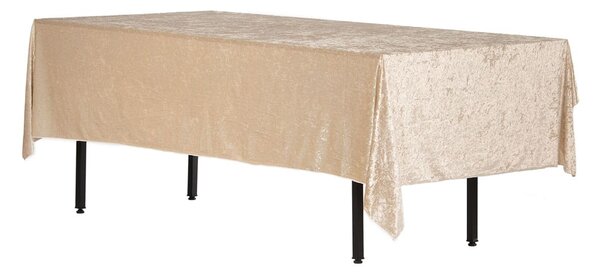 Obrus prostokątny aksamit beżowy 280x160cm Velvet