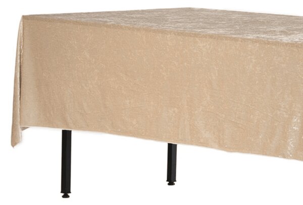 Obrus prostokątny aksamit beżowy 280x160cm Velvet