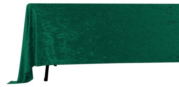 Obrus prostokątny aksamit zielony 280x160cm Velvet