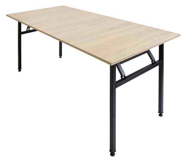 Stół bankietowy prostokątny 180x80cm dąb sonoma