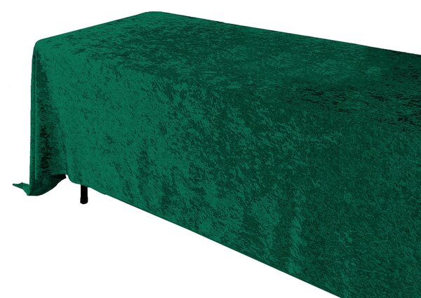 Obrus prostokątny aksamit zielony 280x160cm Velvet
