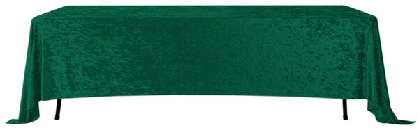 Obrus prostokątny aksamit zielony 280x160cm Velvet