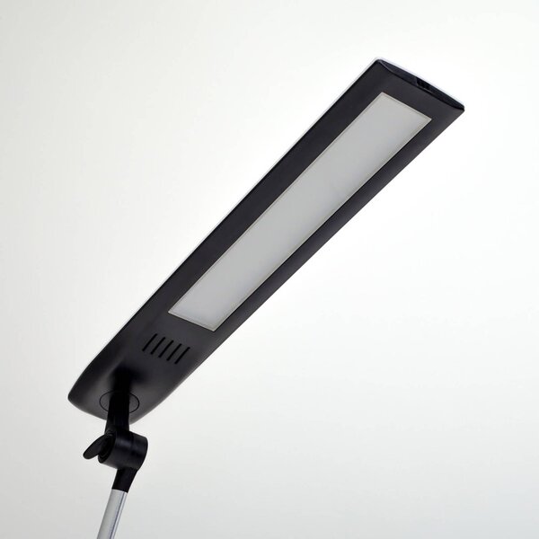 Lampa stołowa LED FELIPE Lindby, możliwość ściemniania, aluminiowy / szary / cynkowy, biuro, nowoczesny