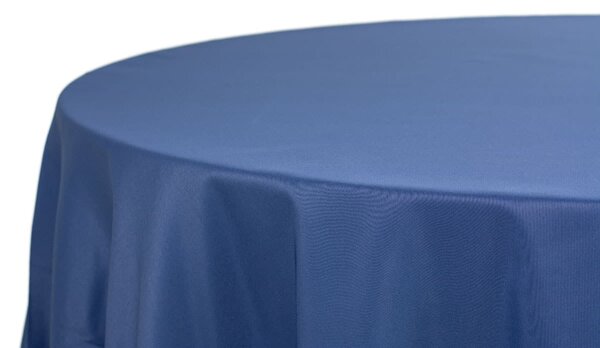 Obrus plamoodporny granatowy, na stół okrągły Fi 320