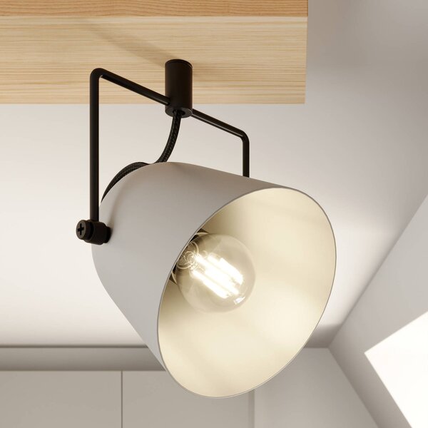 Lindby Adalin lampa sufitowa, 3-punktowa, szara Lindby, możliwość ściemniania, jasne drewno, salon / jadalnia, drewno, nowoczesny