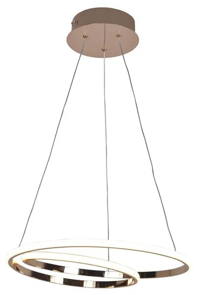 Lampa wisząca LED serpentyna różowe złoto - S012-Mezo