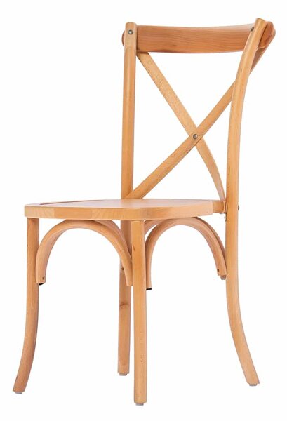 Krzesło rustykalne Boho drewniane - naturalny buk