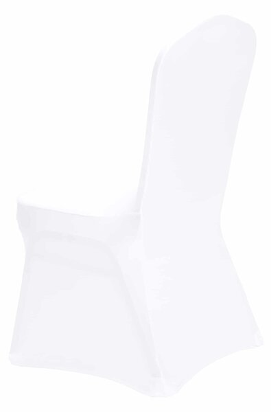 Pokrowiec na krzesło bankietowe - biały, wycięty, gruby (250g)