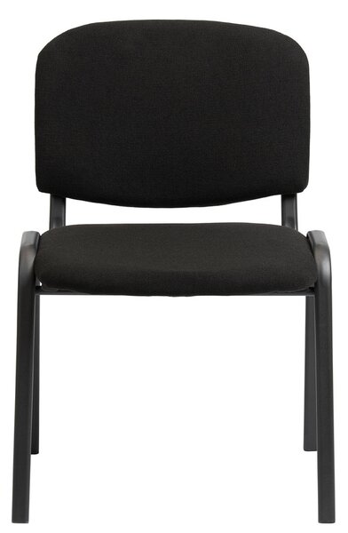 Krzesło konferencyjne tapicerowane ISO - kolor czarny