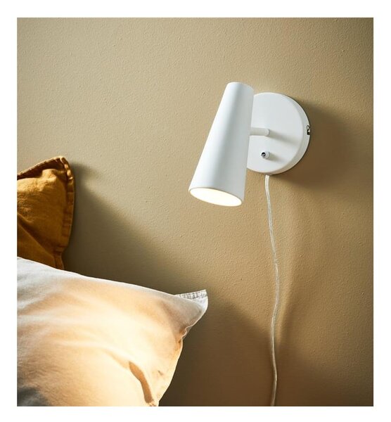 Biały kinkiet Markslöjd Crest, wys. 17 cm