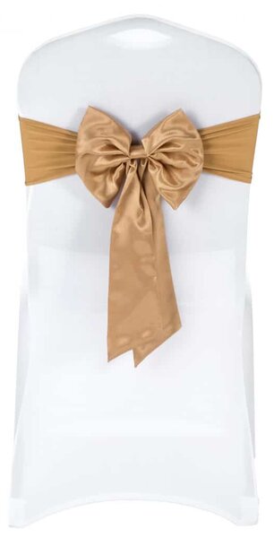 Kokarda elastyczna na krzesła kolor złoty