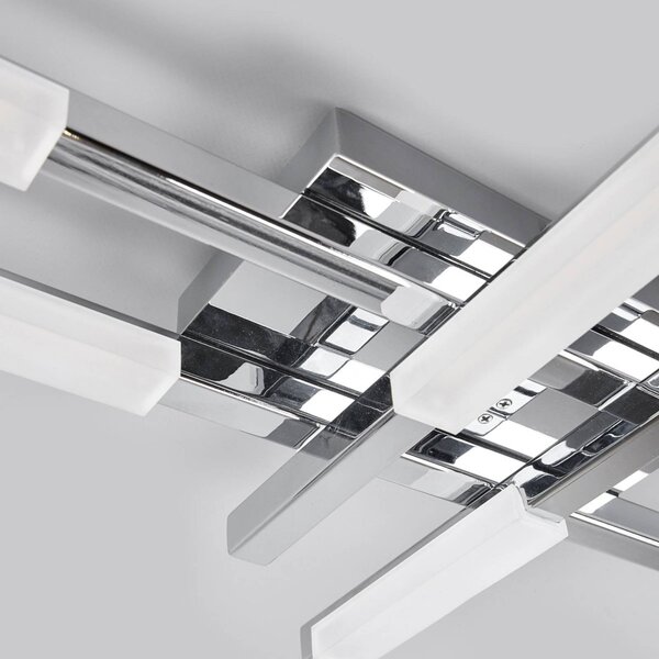 Lampa sufitowa Patrik Lindby, chromowy / srebrny, łazienka, metal, nowoczesny