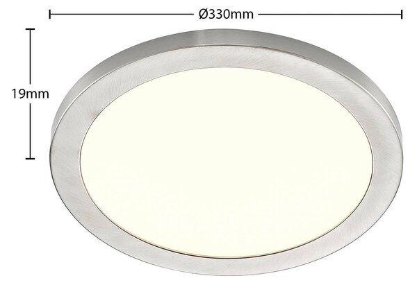 Lampa sufitowa LED Aureka PRIOS, aluminiowy / szary / cynkowy, salon / jadalnia, aluminium, nowoczesny