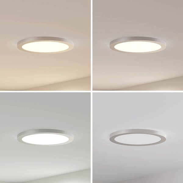 Lampa sufitowa LED Aureka PRIOS, aluminiowy / szary / cynkowy, salon / jadalnia, aluminium, nowoczesny