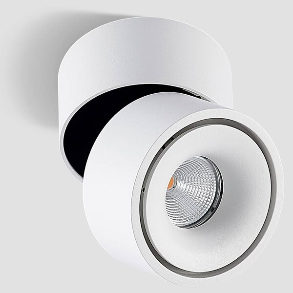 Arcchio reflektor sufitowy LED Rotari, biały, 1-punktowa, 946lm Rotari Arcchio, możliwość ściemniania, biały / opal, przedpokój, aluminium, nowoczesny