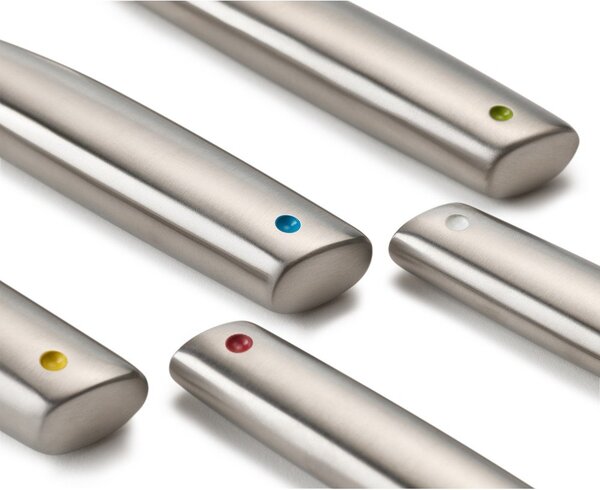 Zestaw noży ze stojakiem ogrotowym 5 szt. ze stali nierdzewnej Elevate Steel – Joseph Joseph