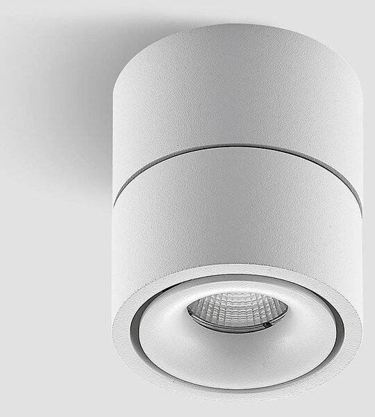 Arcchio Reflektor sufitowy LED Rotari, biały, 1-punktowa, 681 lm Rotari Arcchio, możliwość ściemniania, biały / opal, przedpokój, aluminium, nowoczesny
