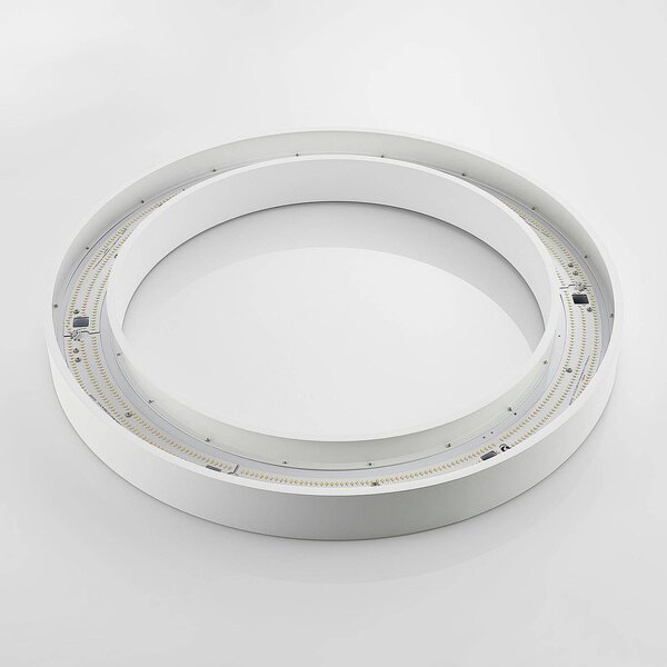 Lampa sufitowa LED Sharelyn Arcchio, możliwość ściemniania, biały / opal, kuchnia, aluminium, nowoczesny