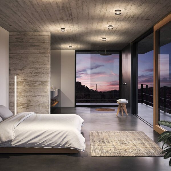 Ribag Lampa sufitowa LED Vior, możliwość ściemniania, biały / opal, salon / jadalnia, aluminium, nowoczesny