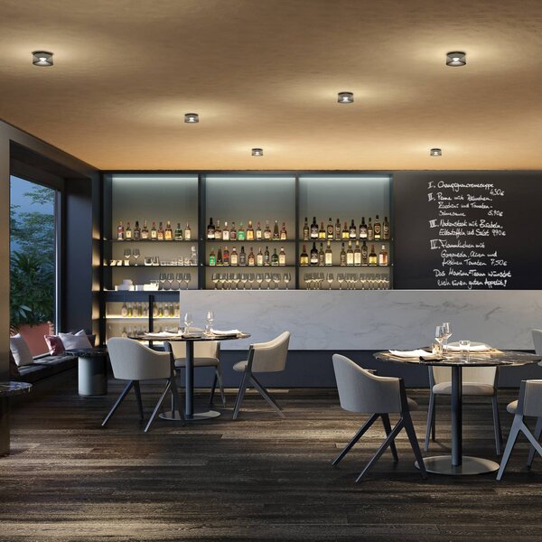 Ribag Lampa sufitowa LED Vior, możliwość ściemniania, biały / opal, salon / jadalnia, aluminium, nowoczesny