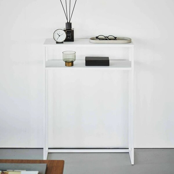 Biała metalowa konsola 18x60 cm Tower – YAMAZAKI