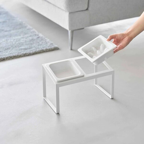 Zestaw misek ze stojakiem dla czworonoga ceramiczny Nooks – YAMAZAKI