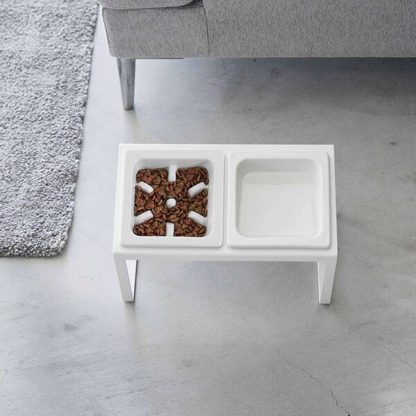 Zestaw misek ze stojakiem dla czworonoga ceramiczny Nooks – YAMAZAKI