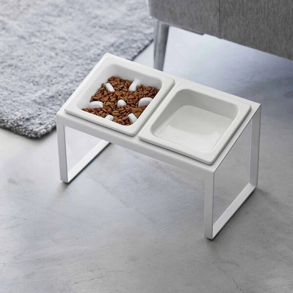 Zestaw misek ze stojakiem dla czworonoga ceramiczny Nooks – YAMAZAKI