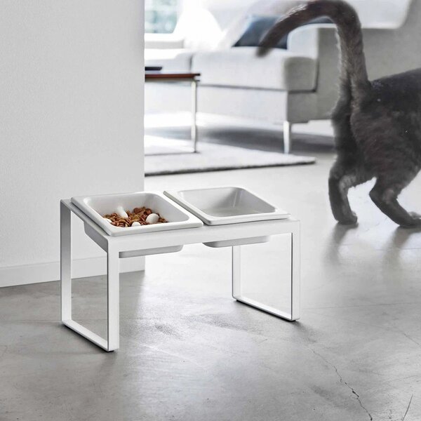 Zestaw misek ze stojakiem dla czworonoga ceramiczny Nooks – YAMAZAKI