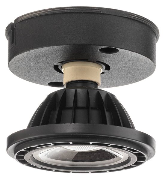Lucide Lampa sufitowa Dime LED Fedler ściemniana do Warm, czarna Fedler, możliwość ściemniania, czarny, salon / jadalnia, aluminium, nowoczesny