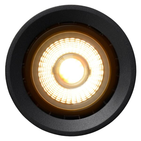 Lucide Lampa sufitowa Dime LED Fedler ściemniana do Warm, czarna Fedler, możliwość ściemniania, czarny, salon / jadalnia, aluminium, nowoczesny