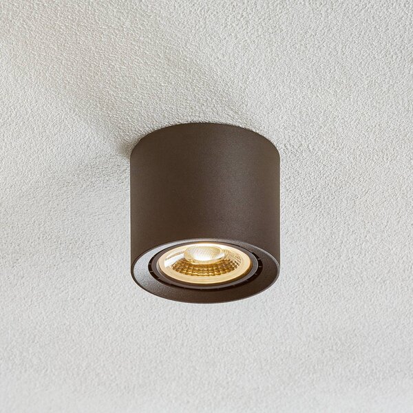 Lucide Lampa sufitowa Dime LED Fedler ściemniana do Warm, czarna Fedler, możliwość ściemniania, czarny, salon / jadalnia, aluminium, nowoczesny