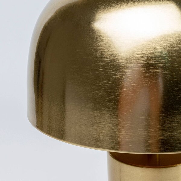 KARE Lampa stołowa design Loungy Gold, mosiężny / złoty, salon / jadalnia, metal, design