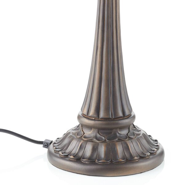 Clayre&Eef Lampa stołowa tiffany Waterlily, multikolor, salon / jadalnia, szkło, tiffany