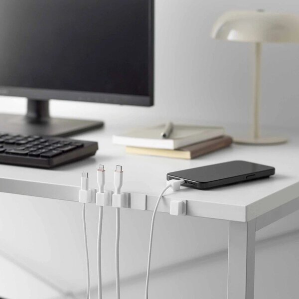 Białe metalowe organizery zestaw 5 szt. na kable Smart – YAMAZAKI