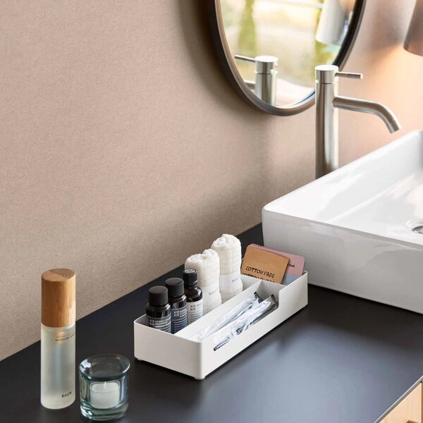 Biały metalowy organizer łazienkowy Amenity – YAMAZAKI